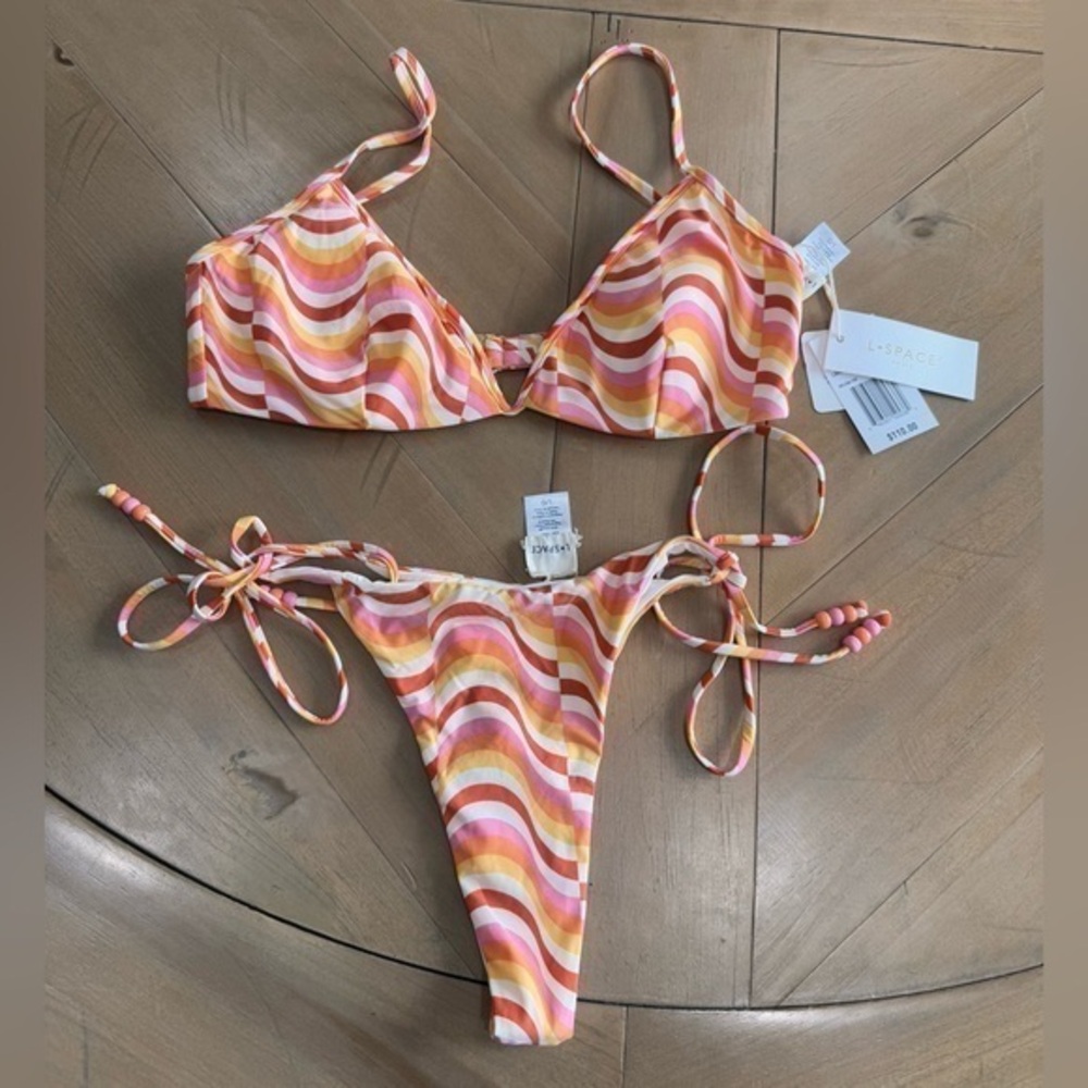 L space Helena top & Whiplash Bikini Bottom